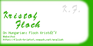 kristof floch business card